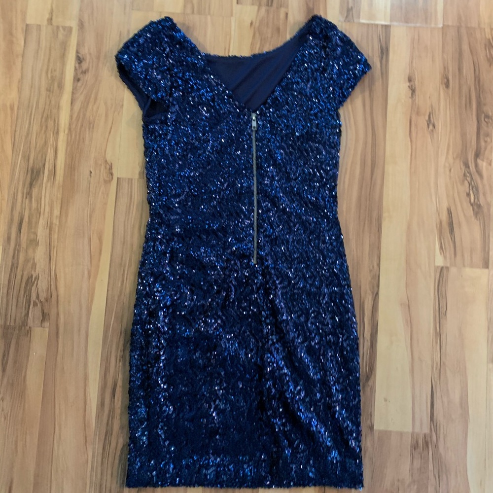 Blue Sequin Dress, Size 3.